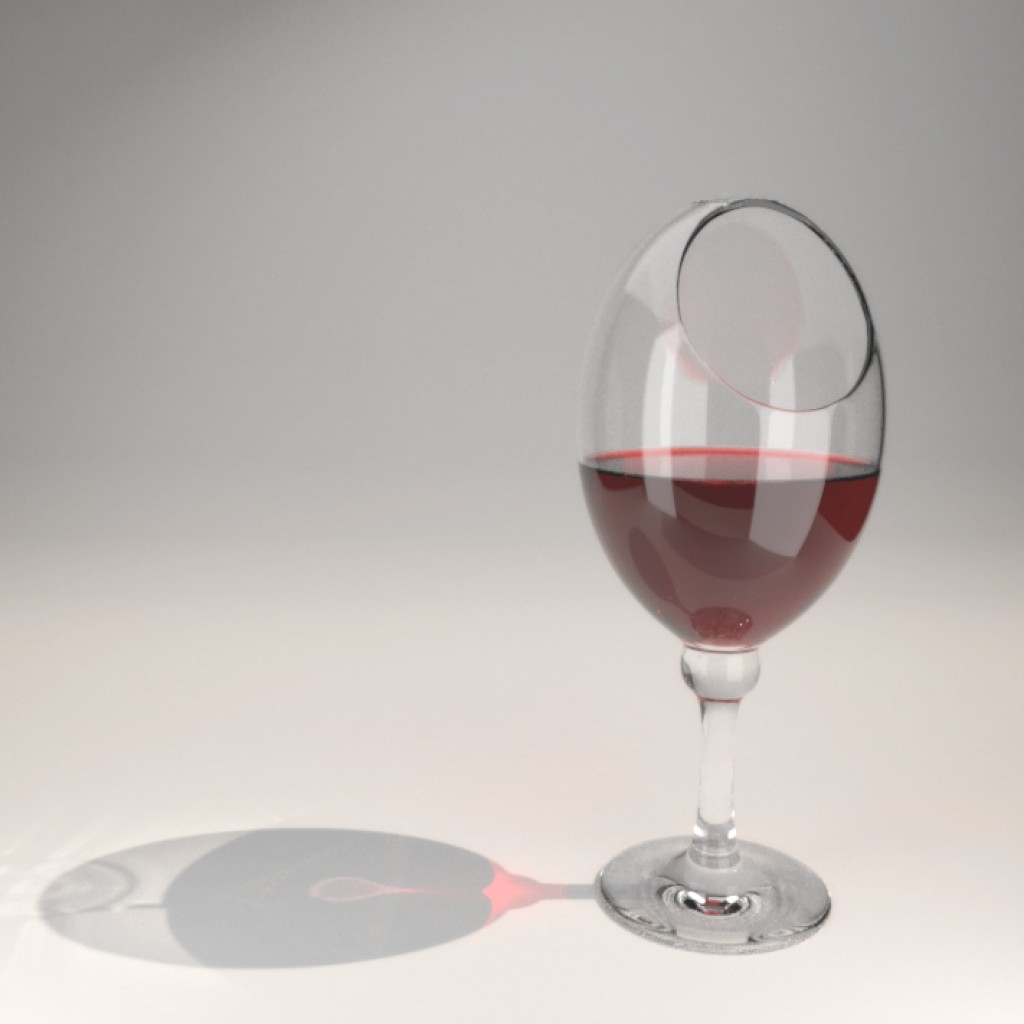 Fishbowl Wineglass - Luxrender preview image 1